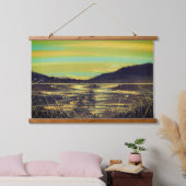 Seenerinnerungen Wandteppich Mit Holzrahmen (Schlafzimmer)