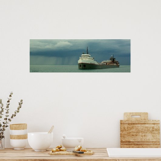 Seenfrachter Poster (Küche)