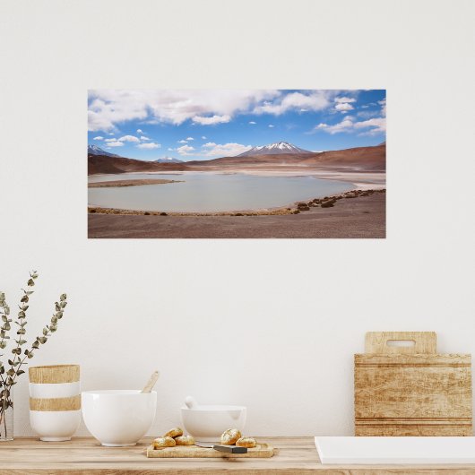 Seenlandschaft auf dem Poster Altiplano (Küche)