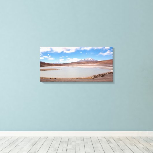Seenlandschaft auf der Leinwand Altiplano (Insitu (Holzboden))