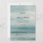 Seenlandschaft Einladung zur Hochzeit (Vorderseite)