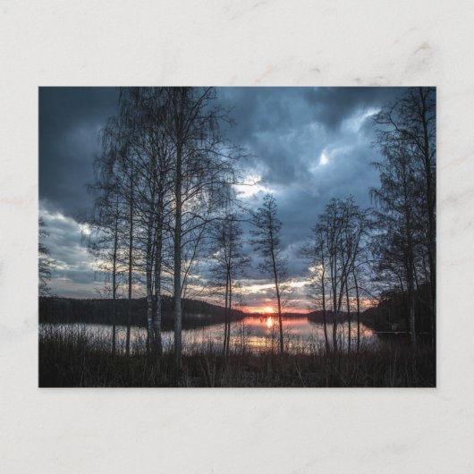 Seenlandschaft, Finnland Postkarte (Vorderseite)