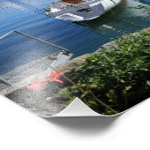 Seenlandschaft Genf, Montreux, Schweiz Fotodruck (Ecke)