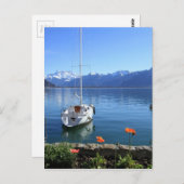 Seenlandschaft Genf, Montreux, Schweiz Postkarte (Vorne/Hinten)