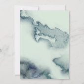 Seenlandschaft mit Schwänen Hochzeit Einladung (Rückseite)