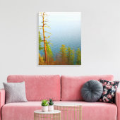 Seenlandschaft Wrapped Canvas Leinwanddruck (Insitu (Wohnzimmer))
