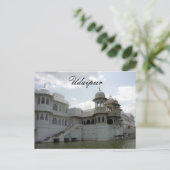 Seenpalast udaipur postkarte (Stehend Vorderseite)