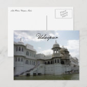 Seenpalast udaipur postkarte (Vorne/Hinten)