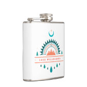 Seenwald-Vermont Boho Regenbogenmond Flachmann (Rechts)