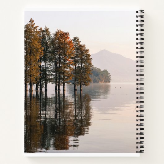 Seenwaldlandschaft - SpiralNotebook Notizblock (Rückseite)