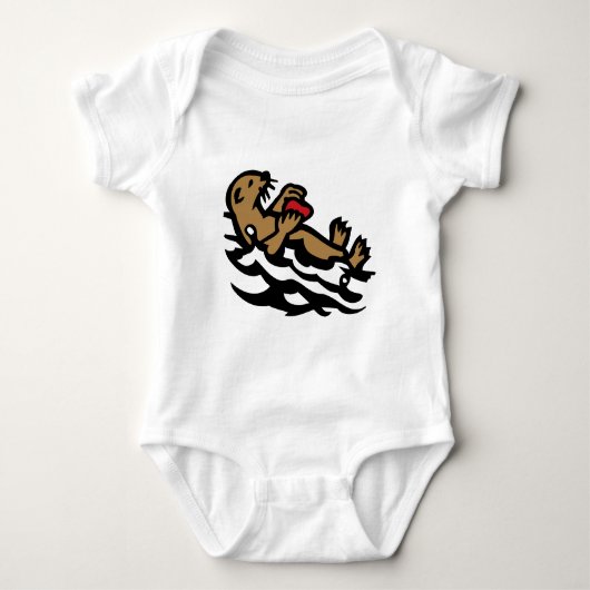 Seeotter Baby Strampler (Vorderseite)