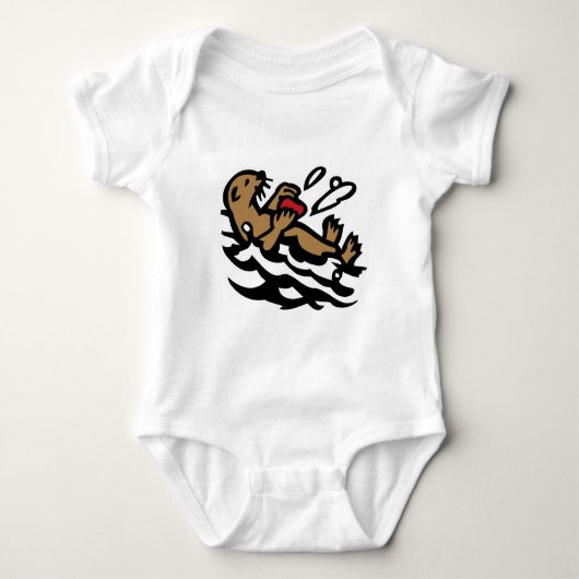 Seeotter Baby Strampler (Vorderseite)