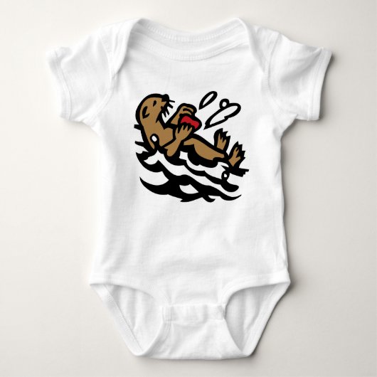Seeotter Baby Strampler (Vorderseite)