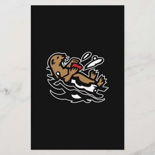 Seeotter Briefpapier (Vorderseite)