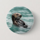 Seeotter Button (Vorderseite)