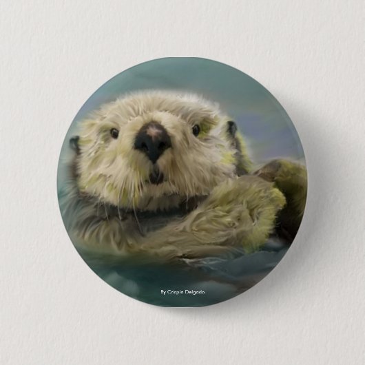 Seeotter Button (Vorderseite)