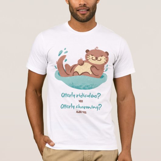 Seeotter-Design T-Shirt (Vorderseite)