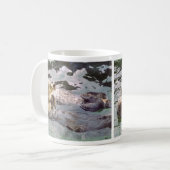 Seeotter, die Hände halten Kaffeetasse (Vorderseite Links)