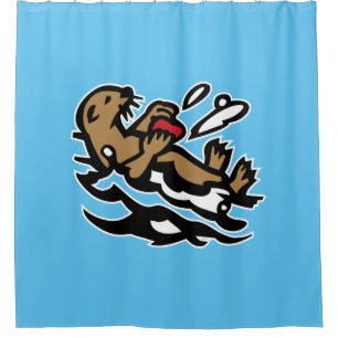 Seeotter Duschvorhang