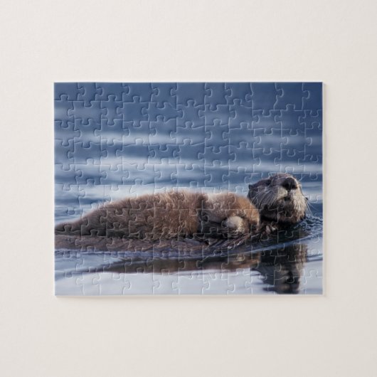 Seeotter, Enhydra lutris lutris Puzzle (Horizontal)
