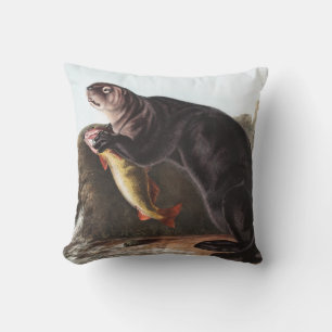 Seeotter (Enhydra marina) Illustration Kissen