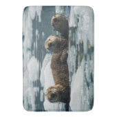 Seeotter-Familie Badematte (Vorderseite Vertikal)