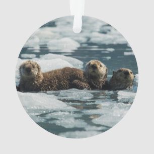 Seeotter-Familie Ornament