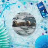 Seeotter-Familie Pappteller (Party)