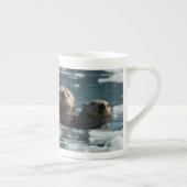 Seeotter-Familie Porzellantasse (Rechts)
