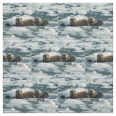Seeotter-Familie Stoff (Muster)