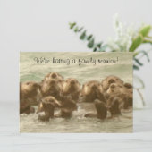 Seeotter-Familien-Wiedersehen Einladung (Stehend Vorderseite)