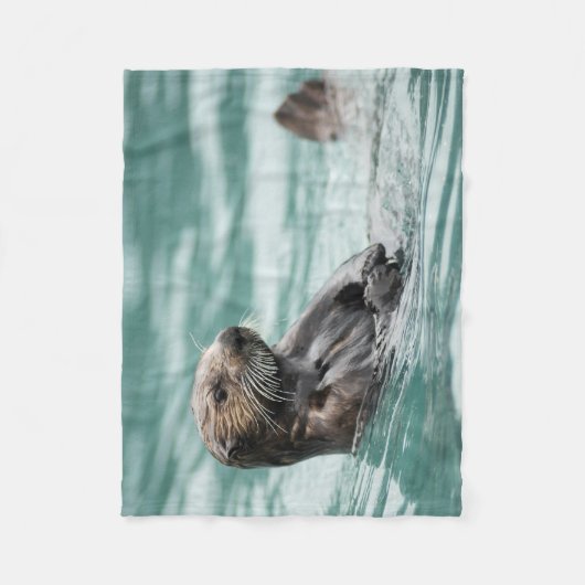 Seeotter Fleecedecke (Vorderseite)
