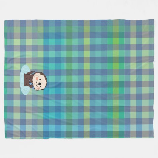Seeotter Fleecedecke (Vorderseite (Horizontal))