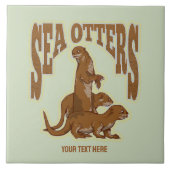 Seeotter Fliese (Vorderseite)