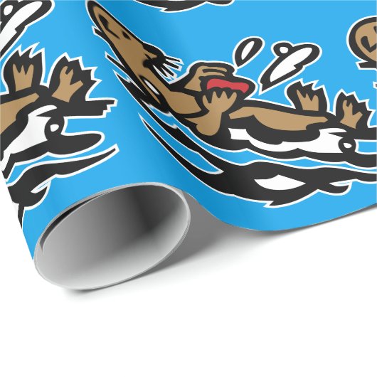 Seeotter Geschenkpapier (Rolleneckpunkt)