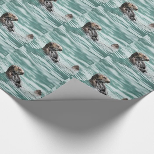 Seeotter Geschenkpapier (Ecke)