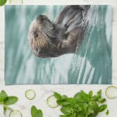 Seeotter Geschirrtuch (Gefaltet)