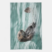 Seeotter Geschirrtuch (Vertikal)