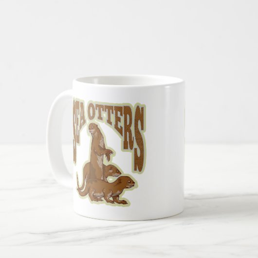 Seeotter Kaffeetasse (Vorderseite Links)