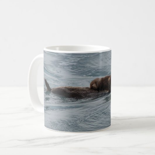 Seeotter Kaffeetasse (Vorderseite Links)
