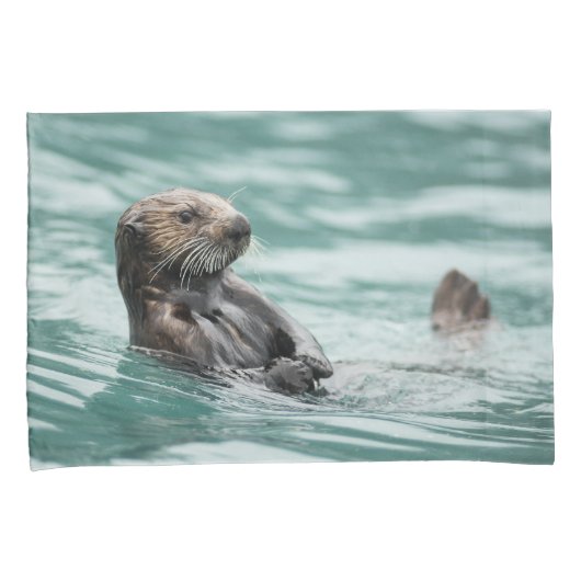 Seeotter Kissenbezug (Vorderseite-Rechts)