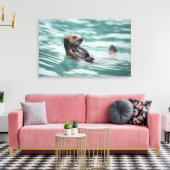 Seeotter Leinwanddruck (Insitu (Wohnzimmer))