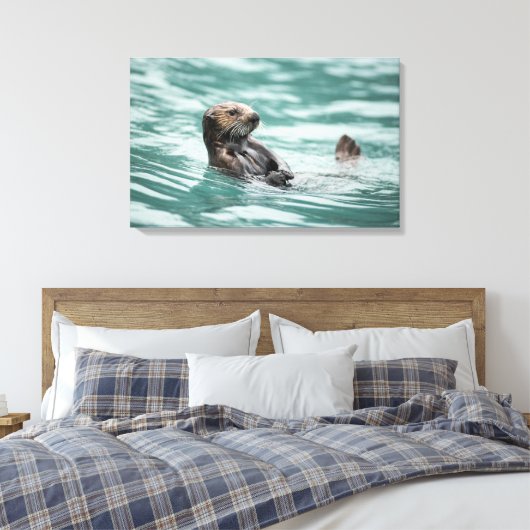 Seeotter Leinwanddruck (Insitu (Schlafzimmer))