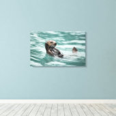 Seeotter Leinwanddruck (Insitu (Holzboden))