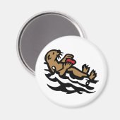 Seeotter Magnet (Vorderseite/Rückseite)