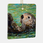Seeotter-Malerei Keramikornament (Rechts)