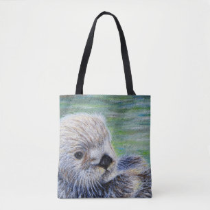 Seeotter-Malerei Tasche