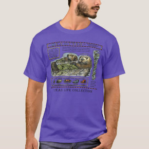 Seeotter Monterey Kalifornien 90er Aquarium Liebha T-Shirt