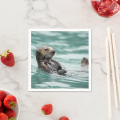Seeotter Serviette (Beispiel)