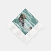 Seeotter Serviette (Ecke)